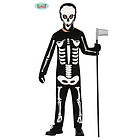 Costume Tuta Scheletro Umano Bambino Bambina Taglia 10-12 Anni (83451)