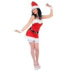 Miss Santa Natale In Velluto (Vestito, Cintura, Cappello, Braccialetti In Peluche) L