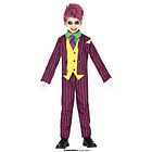 Costume Cattivo Pazzo Clown Psicopatico Bambino Taglia 5-6 Anni (83457)