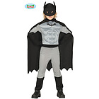 Costume Supereroe Mantello Nero Bambino Taglia 3-4 Anni (88457)
