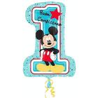 Palloncino Mickey Mouse numero 1 Compleanno 48 x 71 cm