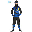 Costume Guerriero Ninja Azzurro Bambino Taglia 7-9 Anni (87475)