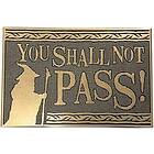 Lord Of The Rings: You Shall Not Pass Rubber Mat Zerbino