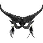 Maschera teatrale diavolo nero