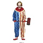 Costume Clown Patriottico Assassino Uomo Adulto Taglia 48-50 (79486)