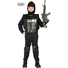 Costume Swat Poliziotto Antisommossa Bambino Taglia 5-6 Anni (88494)