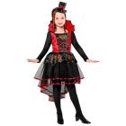 Vampiressa (Vestito, Mini Cappello) (128 Cm / 5-7 Years)