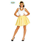 Set Giallo Pin Up Anni '50 Taglia L (84505)