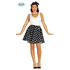 Set Nero Pin Up Anni '50 Taglia L (84509)