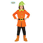 Costume Gnomo Minatore Nano Nanetto Bambino Taglia 3-4 Anni (87514)