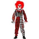 Costume pagliaccio horror taglia 5-7 anni 128 cm