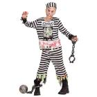 Carcerato Zombie (Casacca, Pantaloni, Cappello) (158 Cm / 11-13 Years)