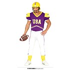 Costume Quarterback Adulto Xl 54-56 (86518)