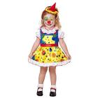 CLOWN GIRL (vestito, mini cappello)