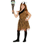 Costume Troglodita Cavernicola Primitiva Bambina Taglia 5-6 Anni (87542)