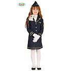 Costume Hostess Di Volo Bambina Taglia 3-4 Anni (87545)