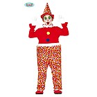 Costume Pagliaccio Con Cerchio Bambino Taglia 7-9 Anni (83552)