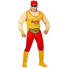 Wrestling Champ (Maglia Muscoli, Pantaloni, Cintura, Copristivali, Bandana) XL