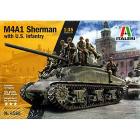 carro armato 1/35 M4A1 Sherman with Infantry (IT6568)