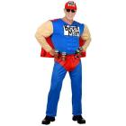 Super Beer Man (Tuta Muscolosa Con Mantello, Cintura Porta Lattine, Cappellino) S