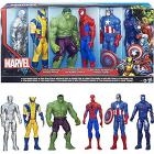 Marvel titan heroes. Hulk, Ultron, Wolverine, Iron Man, Spider-Man, Captain America,