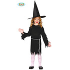 Costume Strega Streghetta Nera Bambina 7-9 Anni (78582)