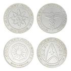 St-Starfleet Division Medallions Silver