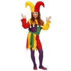 Jolly Jester (Vestito, Cintura, Cappello) (128 Cm / 5-7 Years)