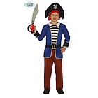 Costume Pirata Blu E Marrone Bambino Taglia 7-9 Anni (83598)