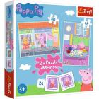 Peppa Pig: Trefl - Puzzle 2In1+Memos - Peppa'S Day