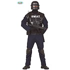 Costume Uomo Swat Poliziotto Antisommossa Taglia L (86610)