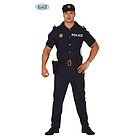 Costume Uomo Poliziotto Agente Di Polizia Manica Corta Taglia L (86612)