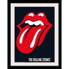 Rolling Stones The: Lips Stampa In Cornice 30x40 Cm