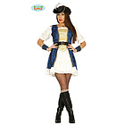 Costume Donna Corsara Piratessa Lusso Taglia M (84621)