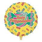 Palloncino Tondo Buon Compleanno Candy 45 cm