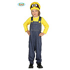 Costume Minatore Pasticcione Giallo Bambino Taglia 5-6 Anni (87627)