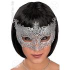 1629: Maschera In Plastica conGlitter Argento