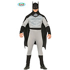 Costume Uomo Supereroe Mantello Nero Taglia L (88636)