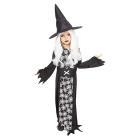 Costume strega ragnatela fluorescente taglia 7-8 anni (S8963-S)