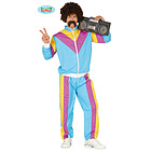 Costume Uomo Tuta Da Ginnastica Anni '80 Taglia M (88647)