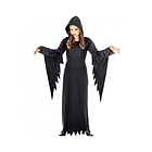 Costume Regina Gotica (vestito con cappuccio) (158 cm / 11-13 anni)