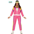 Costume Donna Tuta Da Ginnastica Anni '80 Taglia M (88649)