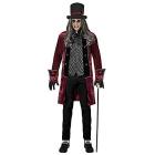 Vampiro Vittoriano (Giacca Con Gilet, Jabot, Guanti, Cappello) S