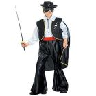 Bandito Mascherato (Costume Con Gilet, Cintura, Mantello, Mascherina) (158 Cm / 11-13 Years)