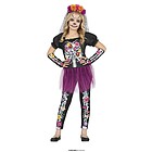 Costume Scheletro Con Fiori Bambina 10-12 Anni (77685)