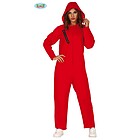 Costume Tuta Rossa Rapinatore Donna Taglia M (88690)