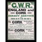 Gwr England & Cork (Stampa In Cornice 30X40 Cm)