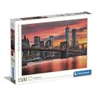 East River at dusk Puzzle 1500 pezzi High Quality Collection (31693)