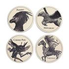 Harry Potter: Half Moon Bay - Magical Creatures (Coaster Set Of 4 Ceramic / Set 4 Sottobicchieri)