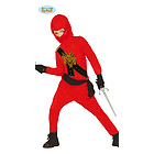 Costume Ninja Rosso Bambino Taglia 10-12 Anni (85710)